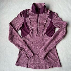 Lululemon ~ Run Your Heart Out Pullover ~ Heathered Plum ~ Womens Size 6